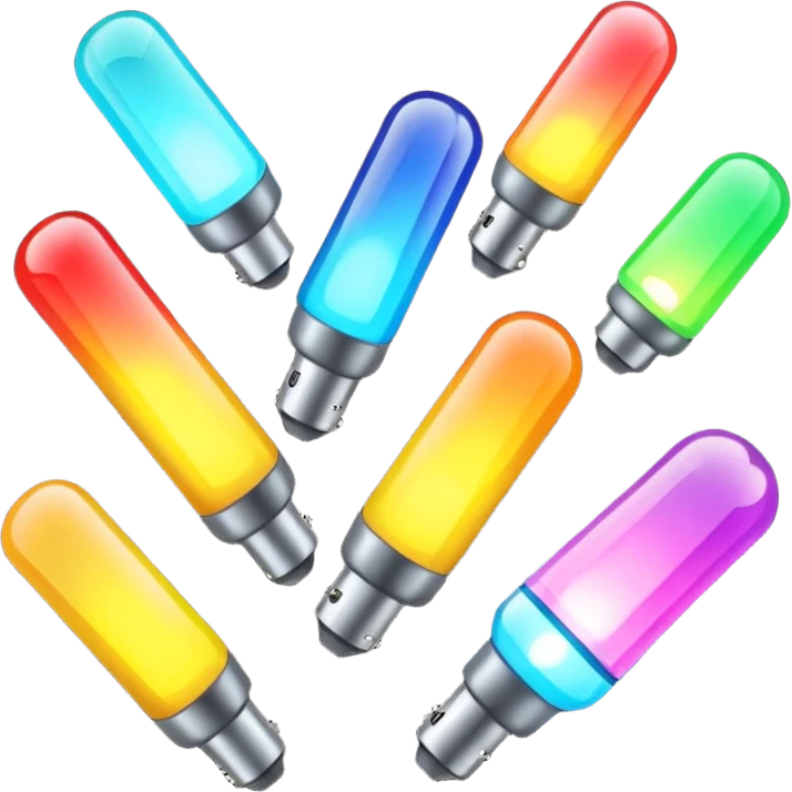 colorful  flash lights emoji
