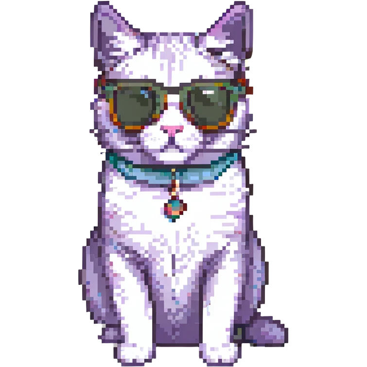 A cat wearing sunglasses emoji