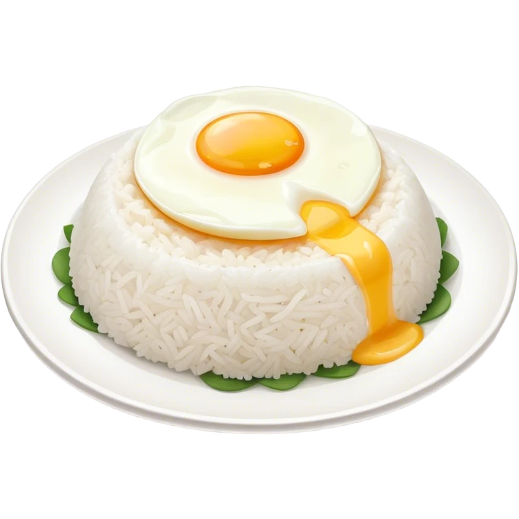 Egg over rice emoji