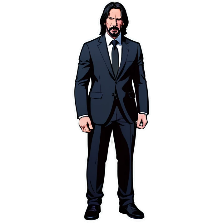 John wick as a dog emoji