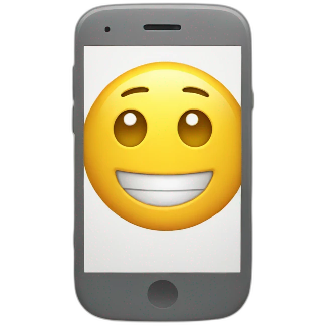 scrolling through phone emoji