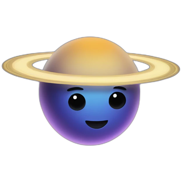 Happy Saturn emoji