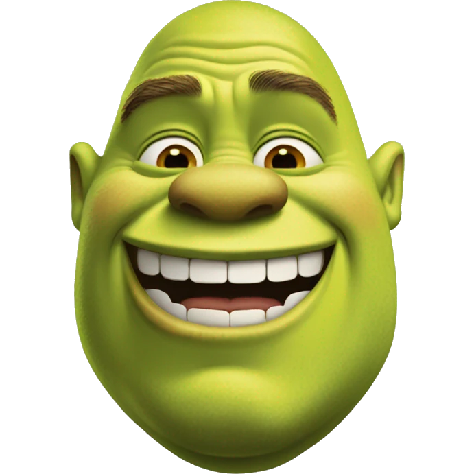 shrek smiling emoji