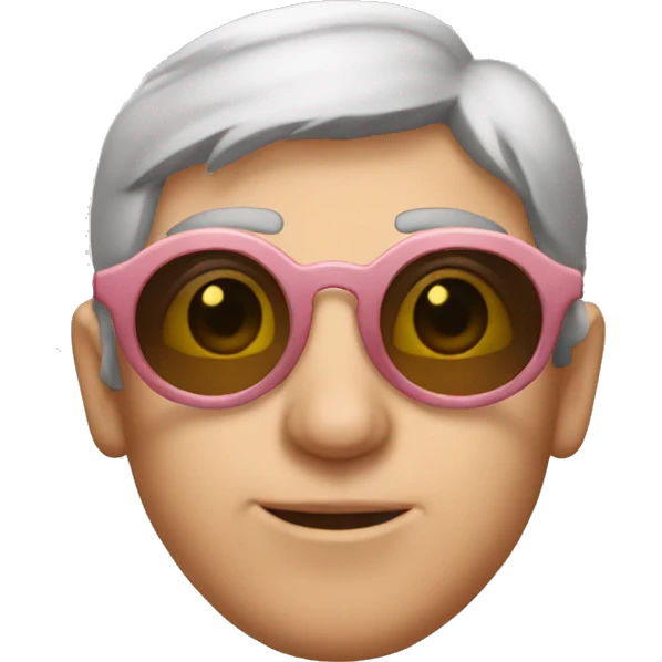 rose-colored glasses emoji
