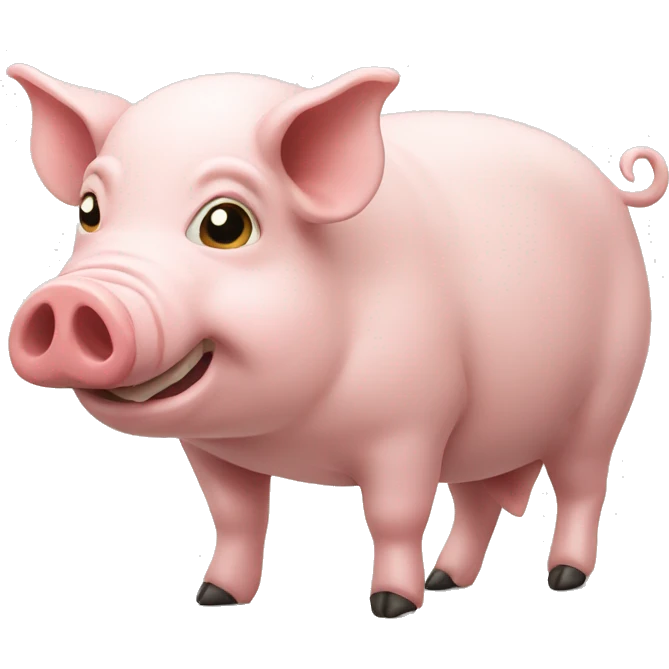 pig eating emoji