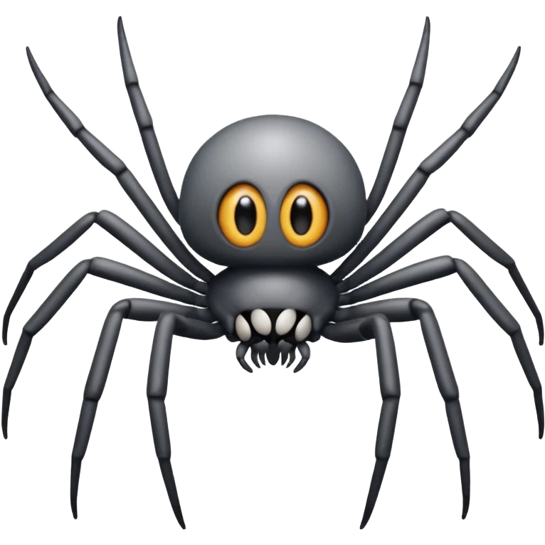 Ein riesiger hai mit spinnen Beinen und 14 Augen  emoji