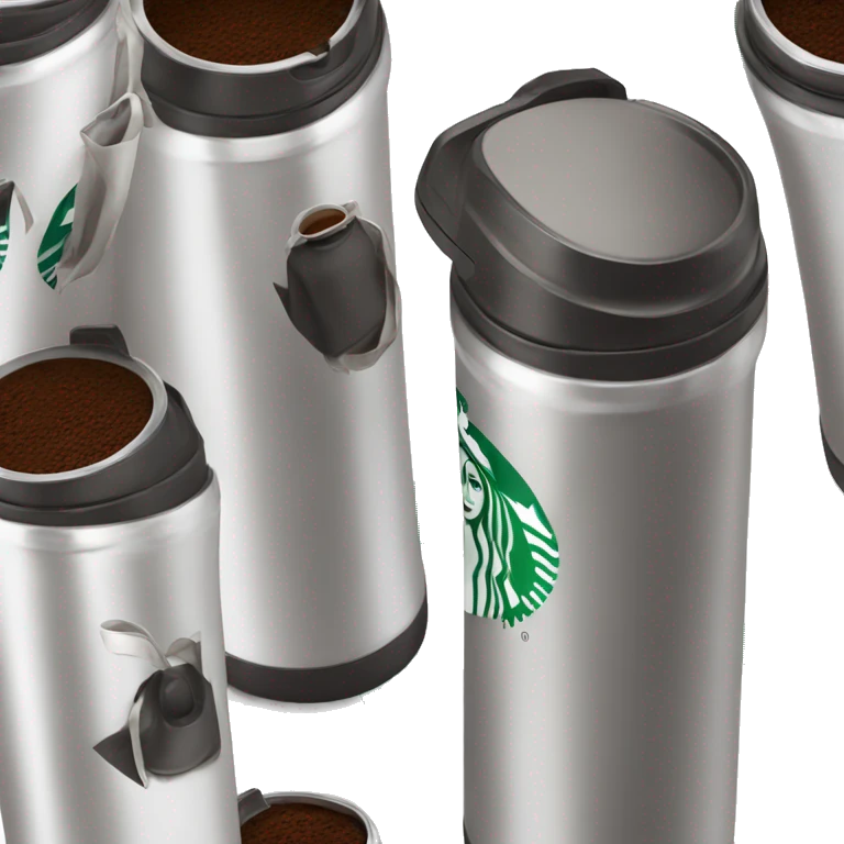Starbucks coffee thermos emoji