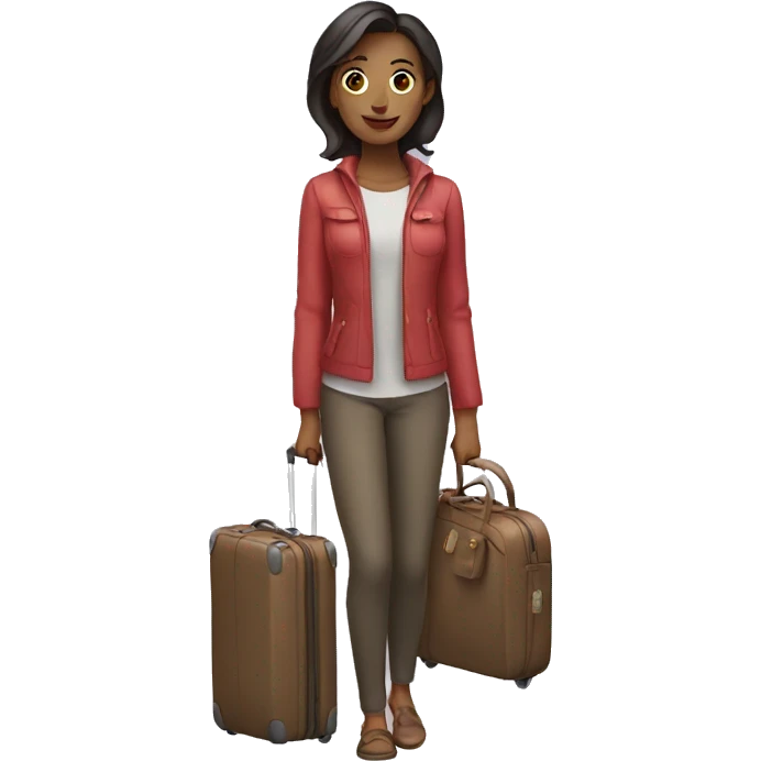 woman with luggage emoji