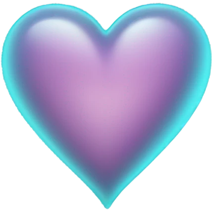 light turquise heart emoji