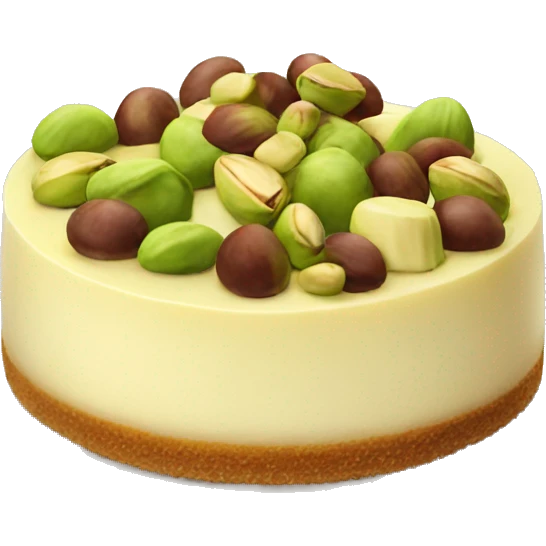 cheesecake with pistachio  emoji