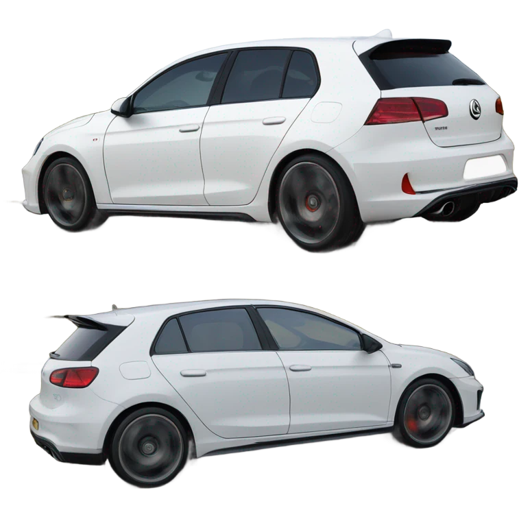 White mark 6 gti with a number plate of J44FBN emoji