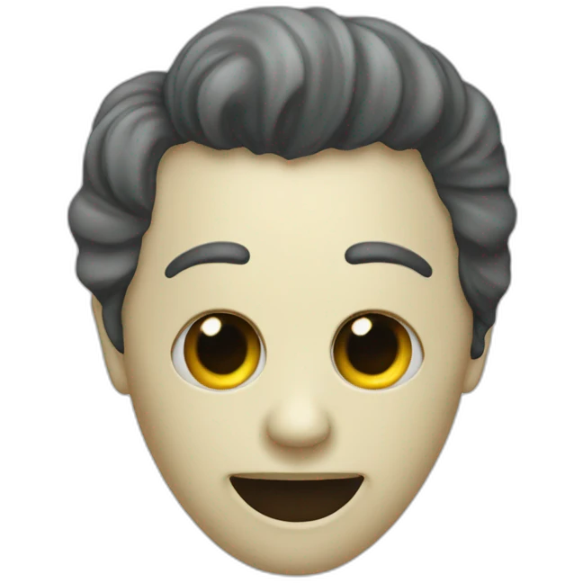 Fantome avec un haut de forme emoji