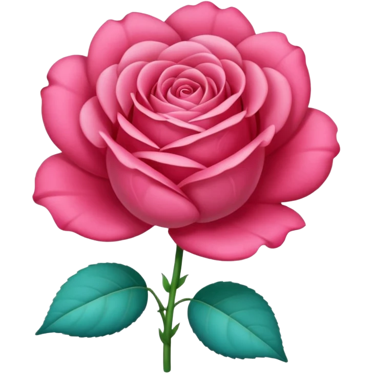 Una rosa de color turquesa emoji