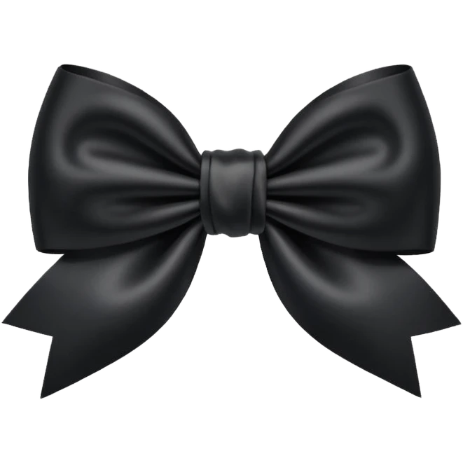 black bow emoji