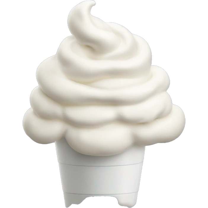 whipped cream in a spray emoji