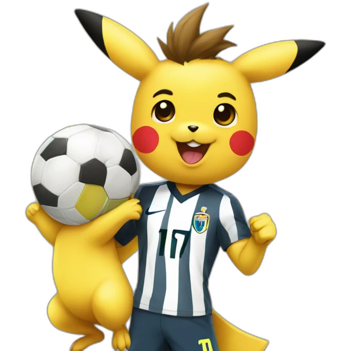 pickachu avec ronaldo emoji