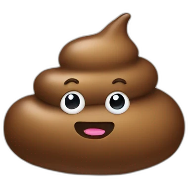 Poo wearing a slip emoji
