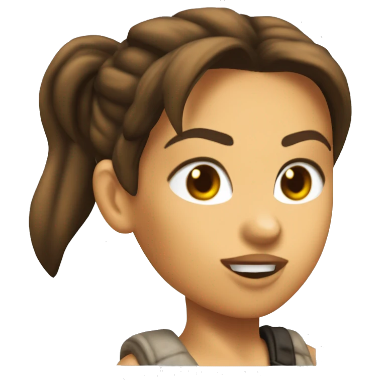 Classic 90’s lara Croft emoji