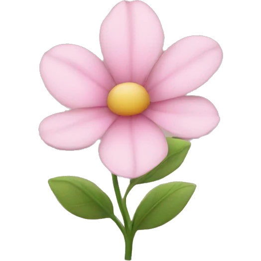 light pink flower emoji