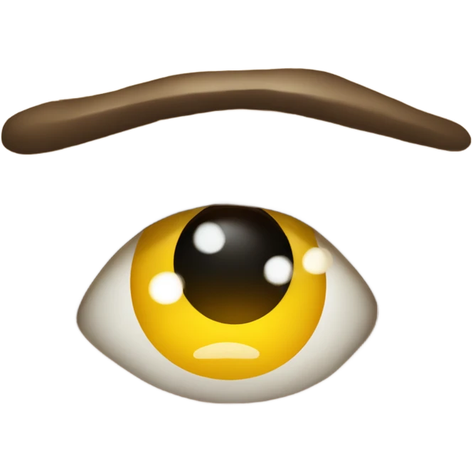 Big glossy eyed yellpw emoji frowning sad face with tear emoji