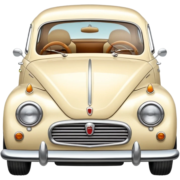 cream vintage car emoji