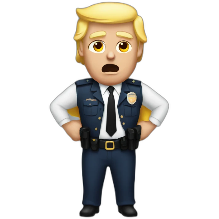 trump-getting-arrested emoji