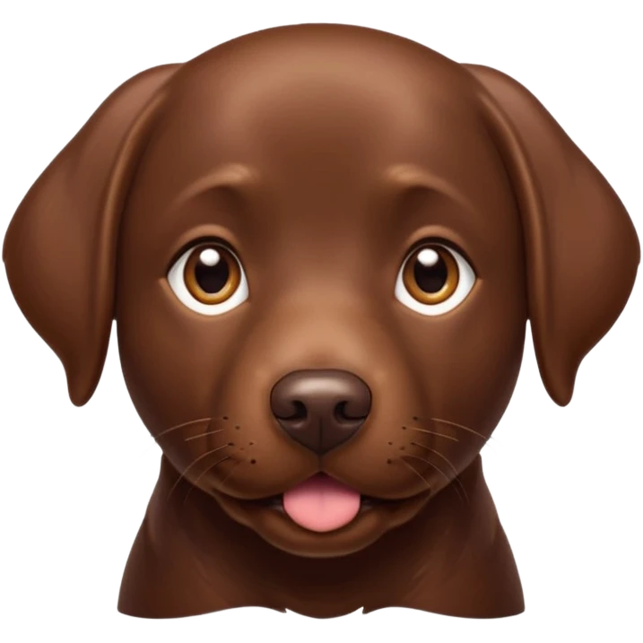 chocolate labrador emoji