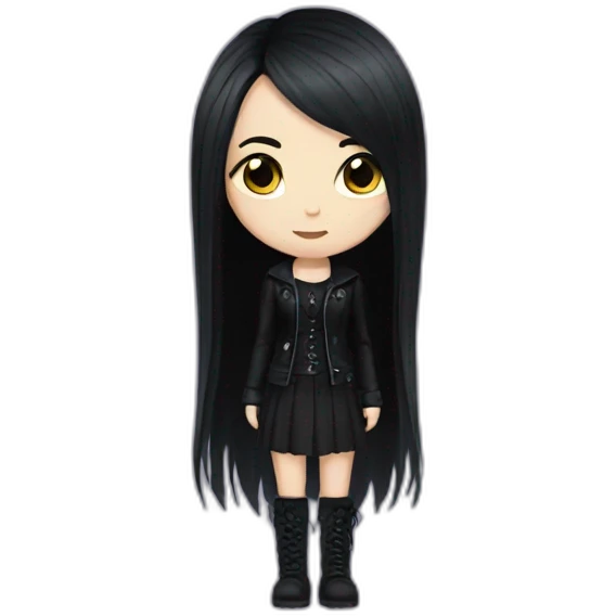 goth girl emoji
