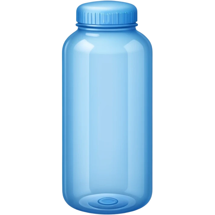Blue water bottle emoji