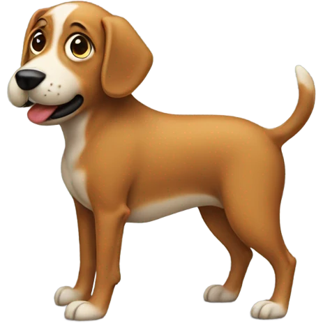 Dog pooping  emoji
