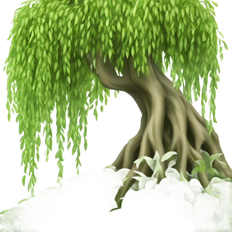 Weeping willow tree emoji