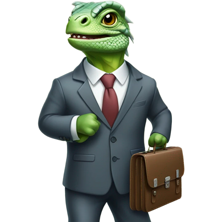capitalist-iguana emoji