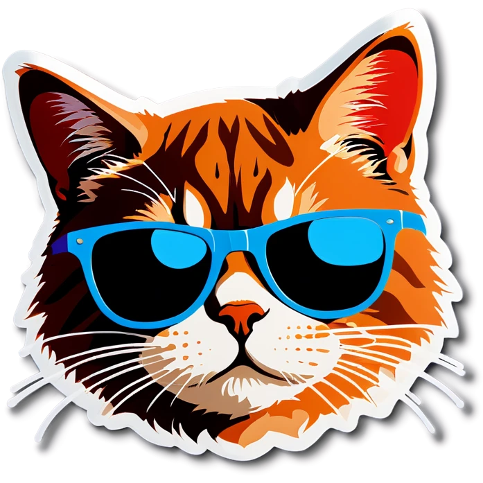 Cat with sunglasses emoji
