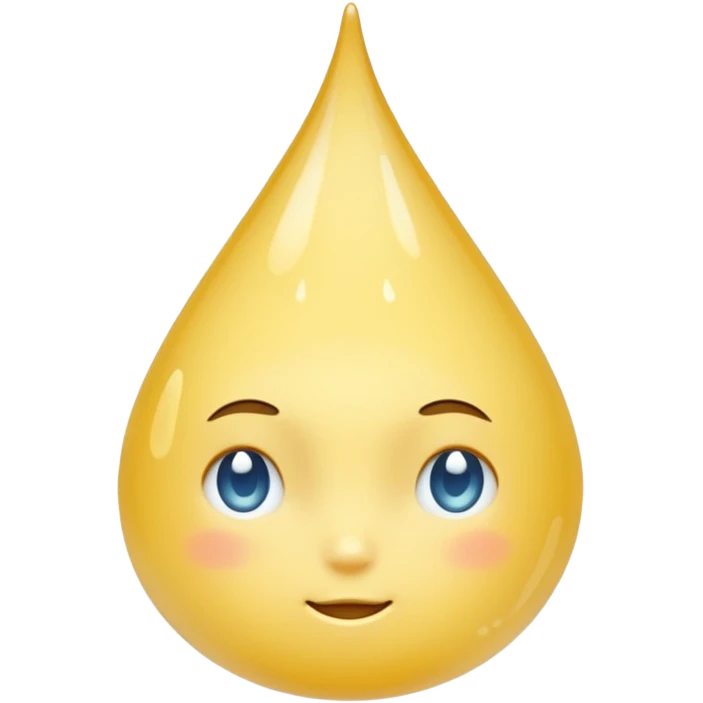 I want a water squirt emoji but its colored a yellowish white but mostly white emoji