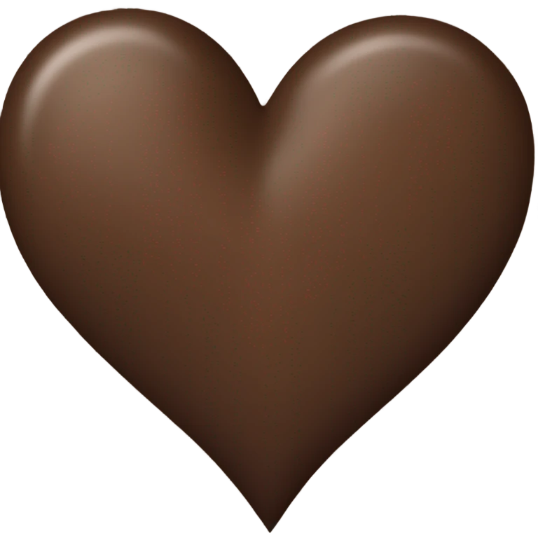Brown heart emoji