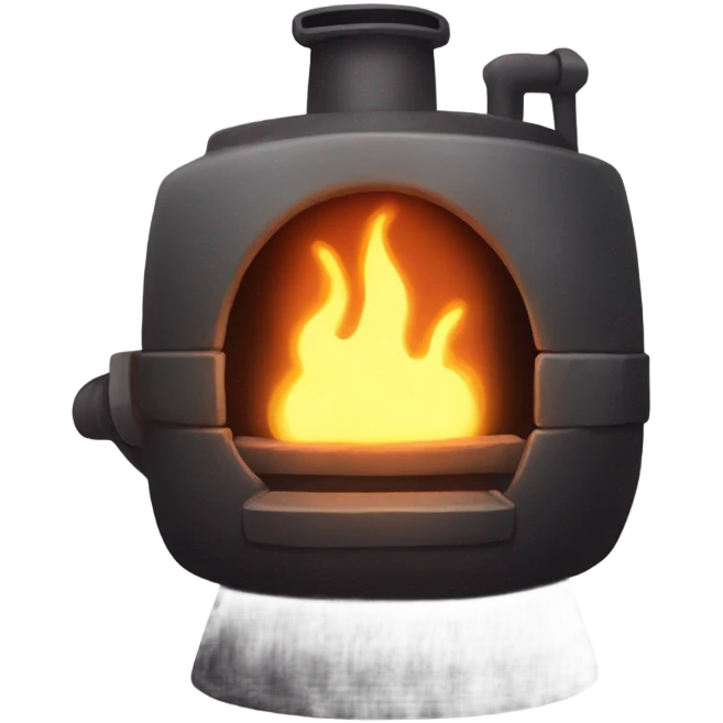 dark iron furnace fire face emoji