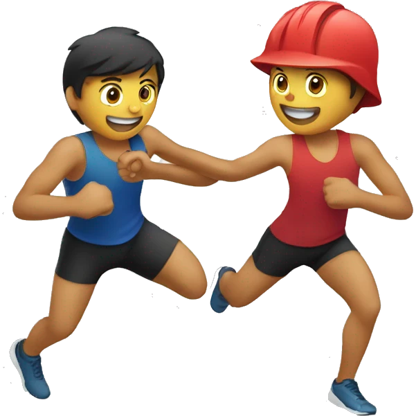 Passing the baton to another emoji