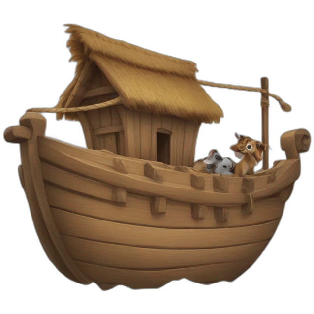 Noah’s ark cel shaded emoji