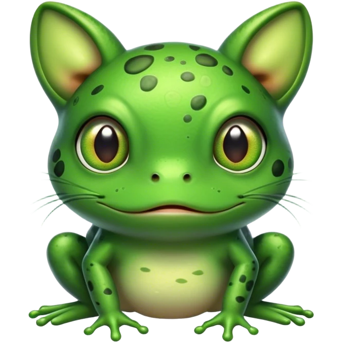 Frog in cat emoji