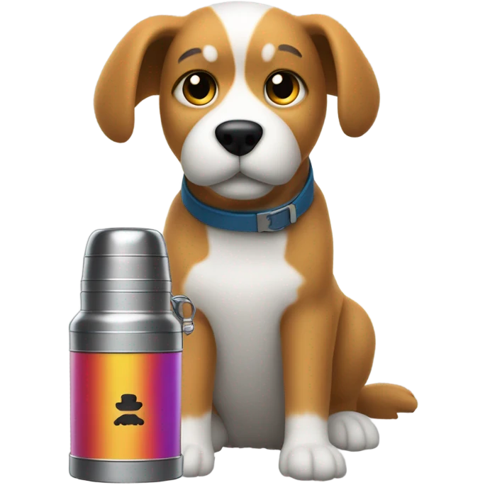 Dog with a Stanley  emoji
