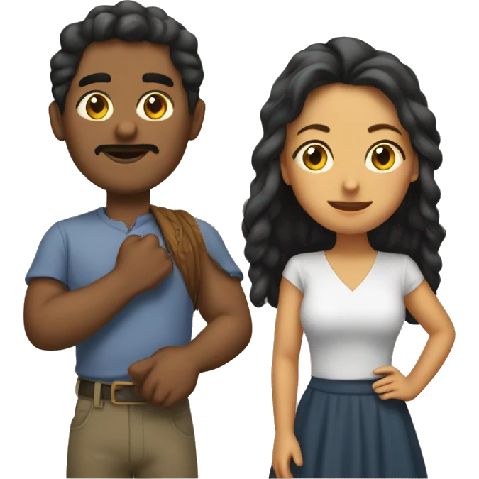 3 mujeres + 1 hombre  emoji