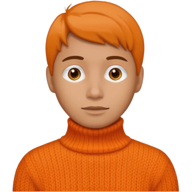 orange turtleneck emoji