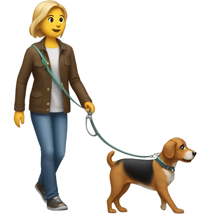Walking dog emoji