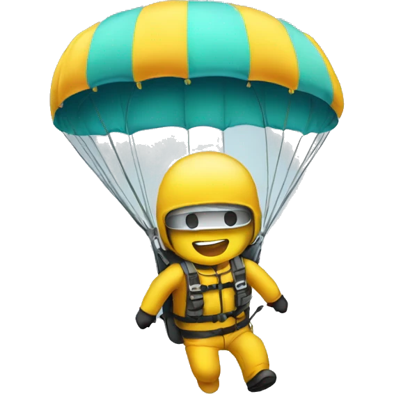 The parachutist emoji emoji