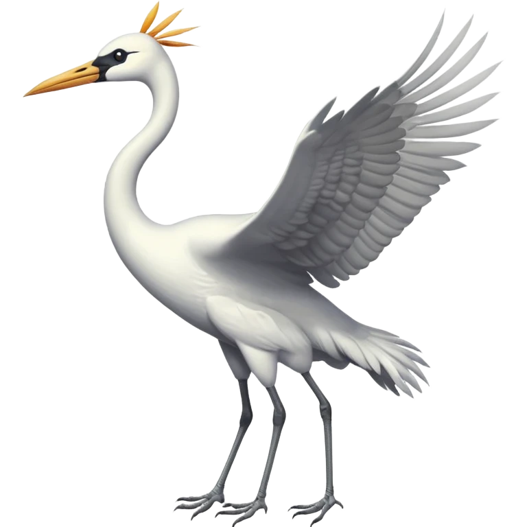  bird crane flies emoji