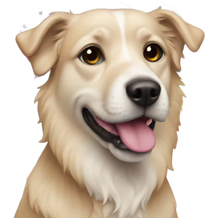 dog with rainbow flag emoji
