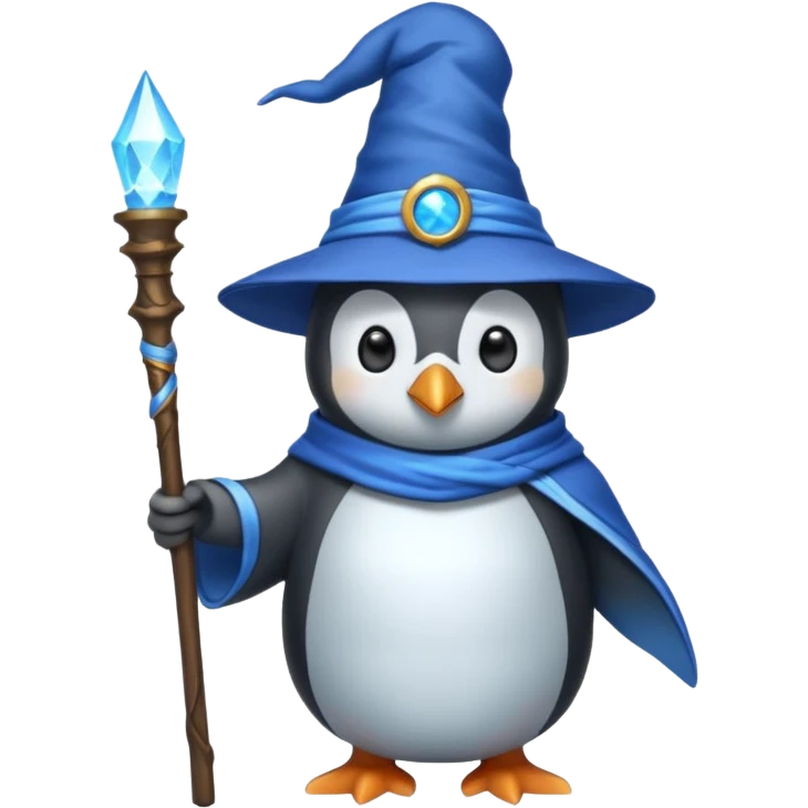 Penguin Wizard emoji