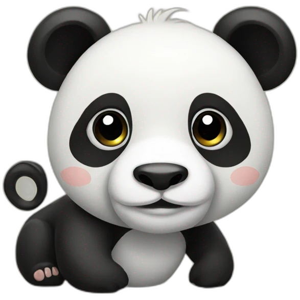 Panda with Monkey emoji