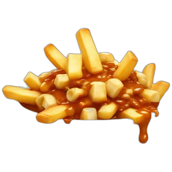 poutine qui mange une poutine  emoji