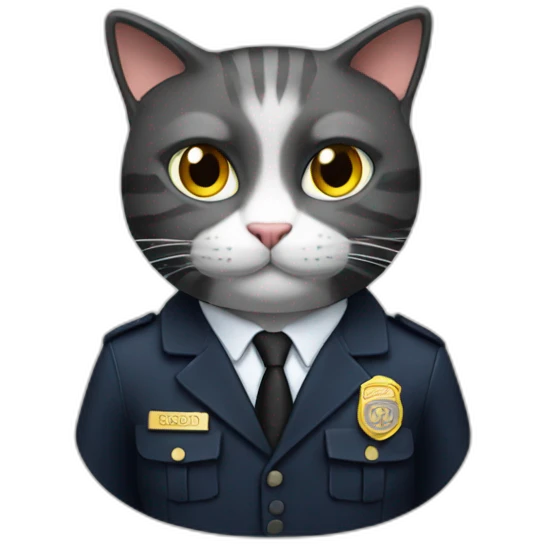 Cat special agent emoji